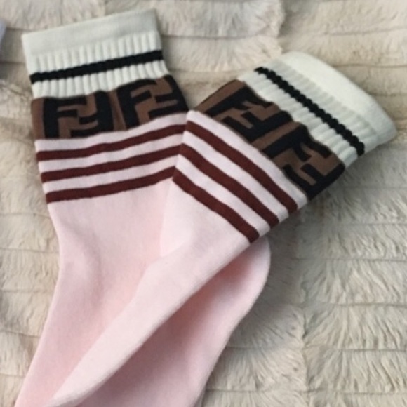 pink fendi socks